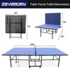 Zevemomo Portable Table Tennis Table, Foldable Ping Pong Game Set for Indoor/Outdoor,Ping Pong Table Top with Net,2 Paddles and 3 Balls,Playback Mode - 4 of 4