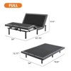 Vynxaria Full Size Electric Adjustable Bed Frame Wireless Remote, Head (0-60°)/Foot (0-40°) Incline, Zero Gravity, Easy Assembly - 2 of 4