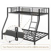 NicBex Twin over Twin Size Bunk Bed Metal Bed Frame with Inclined Ladder and Full Length Guardrail, Space Saving, No Box Spring Required - 3 of 4
