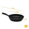 YBM HOME Non-Stick Aluminum Induction Compatible Frying Pan with Handle for Omelets, Simmering, Sautéing, and Braising - 2 of 3