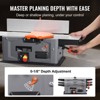 VEVOR Benchtop Spiral Jointer, 8-Inch, 2HP with 10000 RPM, Featuring an 18-Blade Spiral Cutterhead, Extendable Arm to 6.5'', Grey - 3 of 4