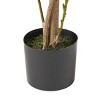 Syemin Artificial Plants Artificial Laurel Tree Glossy Lush Foliage Classic Shape No Watering for Living Room Balcony, Green, 62.75"*8"*8" - 4 of 4