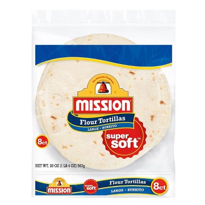 Mission Burrito Size Flour Tortillas - 20oz/8ct