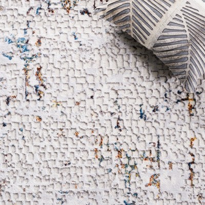 Amelia Hand-Knotted Gray Synthetic 54" Area Rug