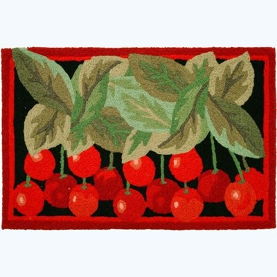 Jellybean "Wild Cherries" Indoor/Outdoor Accent Rug – Vibrant Fruit Design