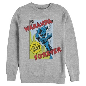 Men's Marvel Black Panther Retro Forever Sweatshirt - 1 of 3