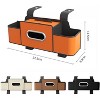 Car Back Seat Organizer with Cup Holder & Tissue Box, Multifunctional Storage with Hook for Phones & Snacks - 2 of 4