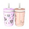 Zak Designs 2pk 15oz Minnie Kelso Tumbler Set Pink/Orange - 2 of 4