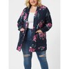 Agnes Orinda Women's Plus Size Lightweight Open Front Knit Floral Cardigans - 2 of 4
