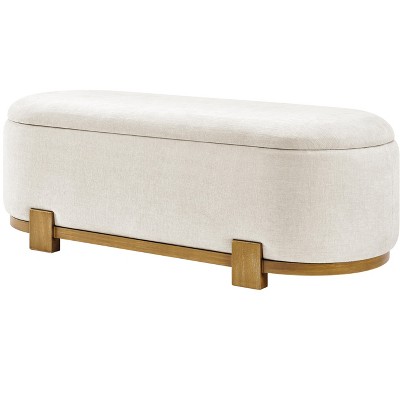 New Pacific Direct Ayleen Chenille Storage Bench