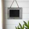 HomeRoots 8" X 10" Gray Metal Hanging Chalkboard - 2 of 4