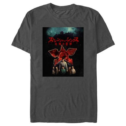 Men's Stranger Things Demogorgon Group Shot Poster T-shirt : Target