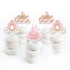 Big Dot of Happiness Little Princess Crown - Dessert Cupcake Toppers - Pink Princess Baby Shower or Birthday Party Clear Treat Picks - Set of 24 - 2 of 4