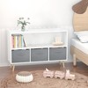 Kids Bookshelf with Toy Storage Organizer, 35.5" Bookcase with Bins for Nursery Playroom Furniture Kids Bedroom Kids Reading Nook, 35.5"x11" - 2 of 4