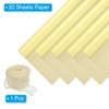 Unique Bargains Decorative Elegant Waterproof Matte Gift Wrap Paper with Ribbon 1 Set - 3 of 4