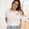 Simply Sage Market Women's Be Kind Checkered Flowers (Front and Back) Short Sleeve Graphic Tee - 2 of 4