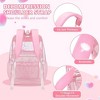 Wikineon Clear Backpack for School, Heavy Duty TPU Transparent Bookbag for Girls Stadium Approved See Through Backpack - 4 of 4