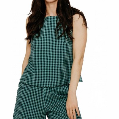 Women's Pippa Sleeveless Top Gingham - BIBICO