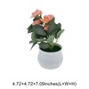 Unique Bargains Artificial Plants 5-Stem Rose Plastic 4.72"x4.72"x7.09" 1 Pcs - 3 of 4