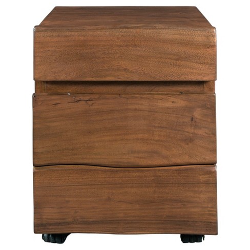 2 Drawer Theo Rolling File Cabinet Walnut Treasure Trove Target