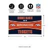 Evergreen Come Back with Tickets Denver Broncos 28" x 16" Woven PVC Indoor Outdoor Doormat - 2 of 4