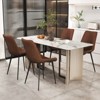 Tangkula Dining Chair Set of 4 w/ Metal Legs Padded Seats & Backs for Dining Room - 4 of 4
