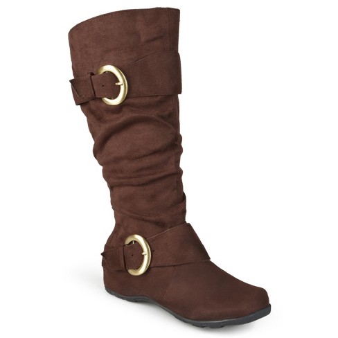 Journee Collection Womens Jester-01 Wide Calf Hidden Wedge Riding Boots ...