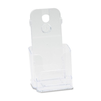 Deflecto DocuHolder for Countertop or Wall Mount Use 4-3/8w x 4-1/8d x 7-3/4h Clear 78601