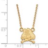 Black Bow Jewelry 14k Yellow Gold Plated Sterling Silver East Carolina Pirates NCAA Necklace 18 Inch - 2 of 4
