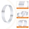 Unique Bargains Stainless Steel Non-Stick Perforated Baking Dessert Round Cake Ring 3 Pcs - 4 of 4