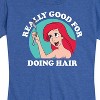 Women's - Disney Princess - Ariel Fork Really Good For Doing Hair Short Sleeve Graphic T-Shirt - 2 of 4