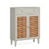 Hommoo Wooden Storage Cabinet Sideboard with Adjustable Shelves and Drawer - 2 of 3