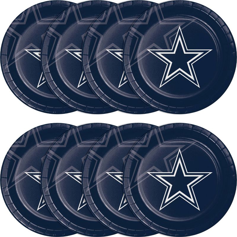 24ct Dallas Cowboys Football Paper Plates, 2 of 4