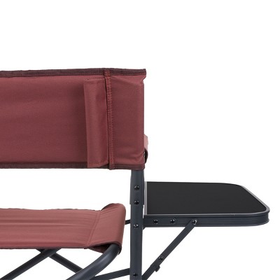 Outdoor Portable Folding Camp Sports Chair in Burgundy