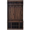 NicBex 39.4 inch Hall Tree for Hallway,Modern Coat Racks with 6 Hooks and Storage Bench,Entryway Furniture for Hallway,Living Room,Bedroom,White/Brown - 4 of 4