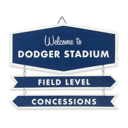Mlb Los Angeles Dodgers Baseball Field Metal Panel : Target