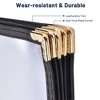 WeChef 30 Pack Menu Covers 8.5 x 14" Book Style Menu Holders 7 Pages 14 Views Restaurant Club Black - 4 of 4