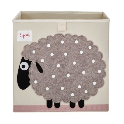 3 Sprouts Toy Storage Cube - 13" - Sheep