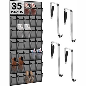 Heavy-Duty 10-Tier Over-The-Door Organizer - Sturdy Oxford Fabric Holds 20+ Pairs of Shoes & Boots, Saves 50% Closet Space - 1 of 4