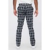 Slickblue Men's Plaid Work Pants - Classic Button Fly Trousers - Casual to Office Look - Black - Size 30-36 - 4 of 4