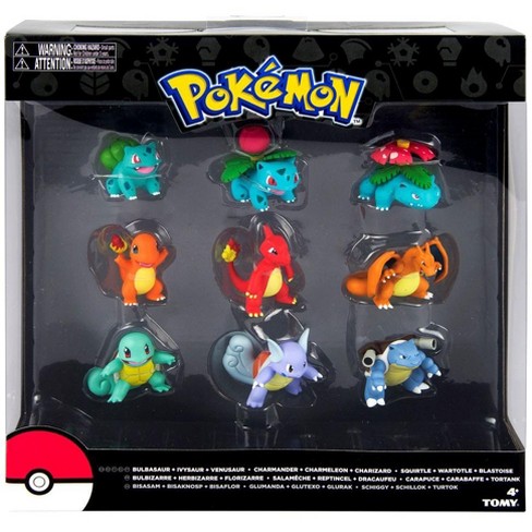 Pokemon Evolution Bulbasaur Charmander And Squirtle Figure 9 Pack