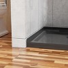 36"x36" Shower Base 3.5" Height Anti-slip Acrylic Center Drain Single Threshold Shower Basin in Black - 4 of 4
