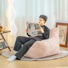 Lyngins Oversized Bean Bag Chair with Armrests, Corduroy Lazy Chair, Ergonomic Accent Chair, Floor Sofa Chair, Cozy Fluffy Single Cloud Mini Couch - 4 of 4