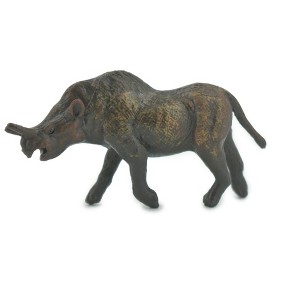 Collectible Wildlife Gifts | Megacerops, Prehistoric Rhinoceros, High Quality, Hand Painted, Rubber, Model, Toy, Gift,   2 1/2"  CH661 BB169 - 1 of 4