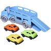 Green Toys Car Carrier Toy Truck – BPA-Free 5-Piece Set with Detachable Trailer, 2 Ramps and 3 Mini Cars - 2 of 4