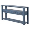 U_STYLE Modern Sofa Table for Living Room - Spacious Storage with 4 Drawers & 2 Shelves - 4 of 4