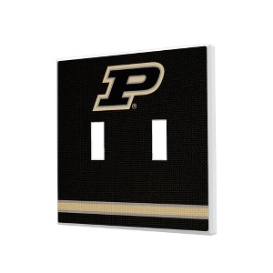 NCAA Big Ten Universities Stripe Hidden-Screw Light Switch Plate for Double Toggle - 1 of 4