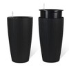 TUYOHW Faux Rattan Planters with Automatic Watering & Water Level Monitor,Flower Plant Pots for Garden,Patio,Porch,Backyard - 2 of 4