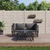 vidaXL Garden Lounge Set Anthracite Woven fabric, Powder-coated steel - 2 of 4