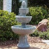 Sunnydaze 53"H Electric Fiberglass and Resin 3-Tier Lion Head Design Outdoor Water Fountain - 4 of 4